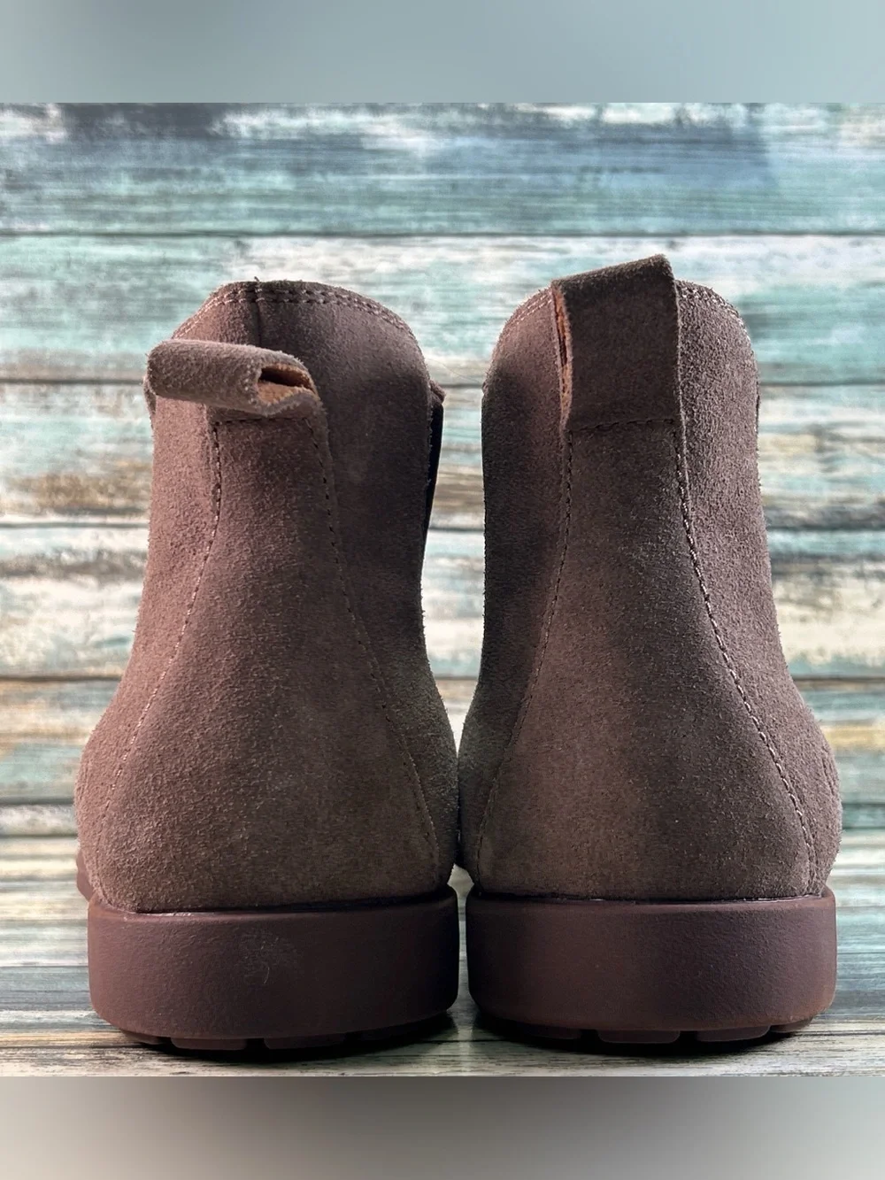 Born Shane Chelsea Boots Mens Size 12M Brown Suede Pull On Ankle Dress Casual